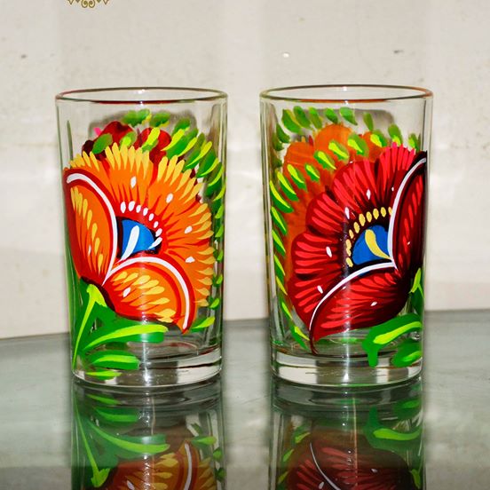 29841307_1657090801047339_3907913188405936128_n Rickshaw Art Glass Set (2 pics)