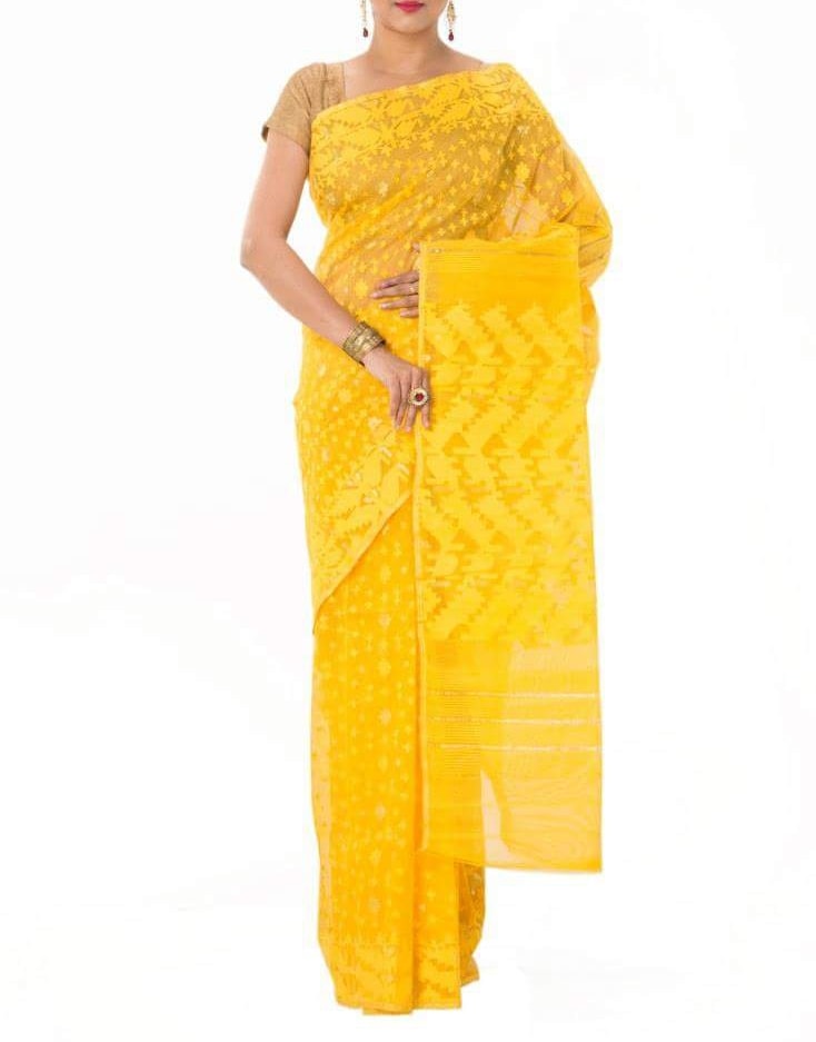 Jamdani katan saree Clearance