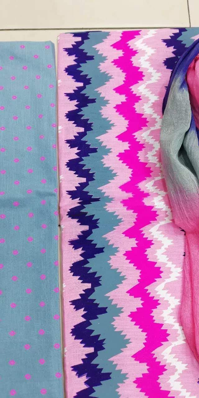 received_235387100667283 Cotton Three Piece