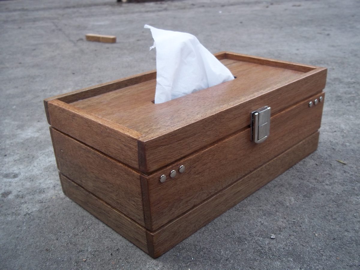 Wooden Tissue Box