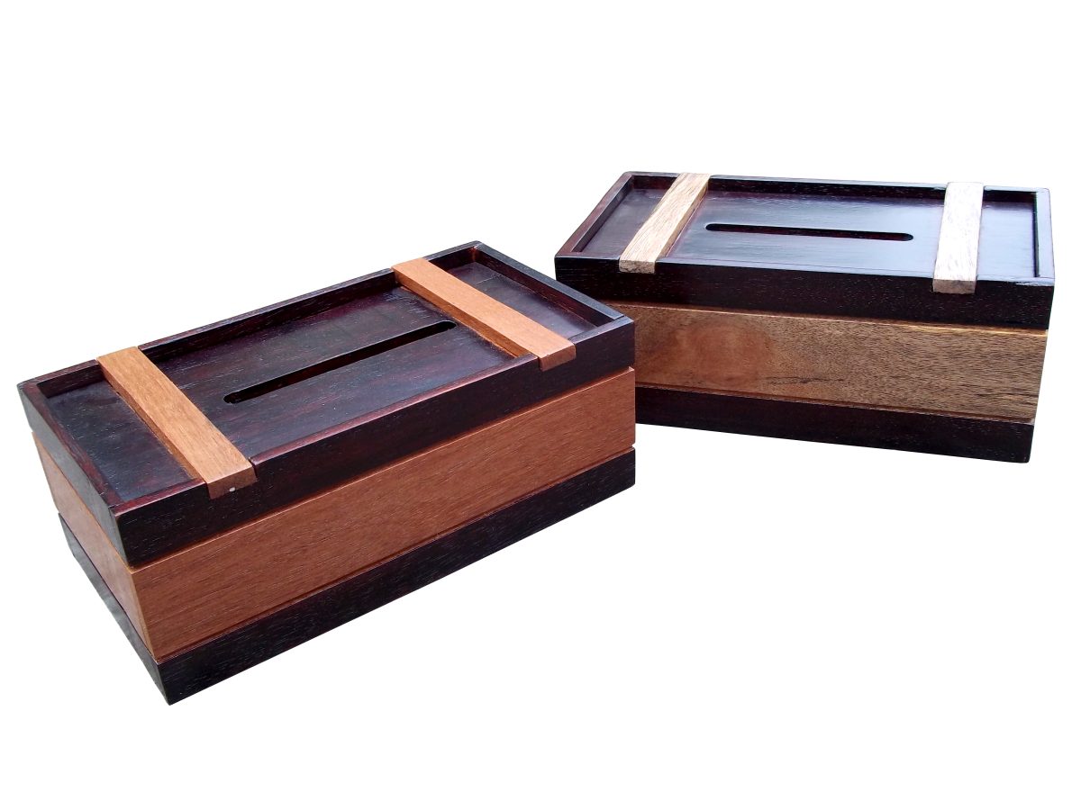Wooden Tissue Box