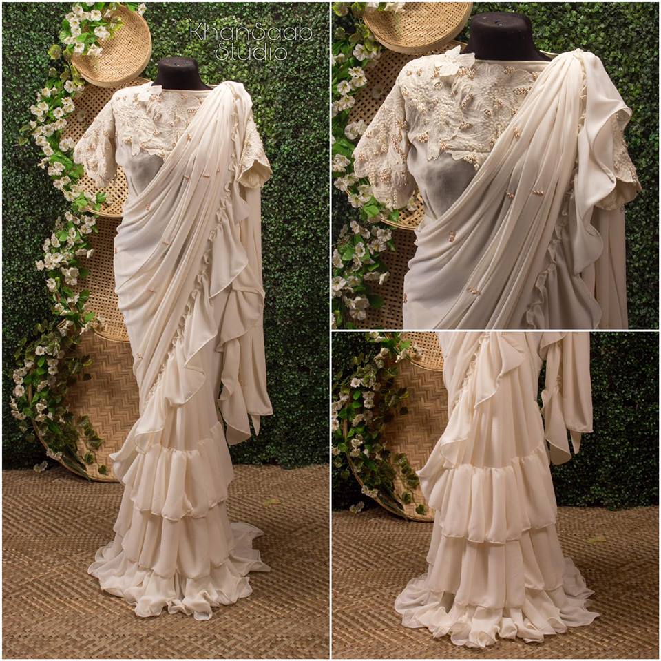 54279317_2126038090766467_8683454584292638720_n Crepe Georgette Saree