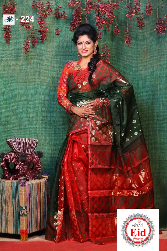 Moslin Jamdani Saree Maslin Jamdani Saree