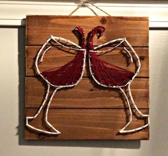 Wood String Wall Hanging Wood String Wall Hanging