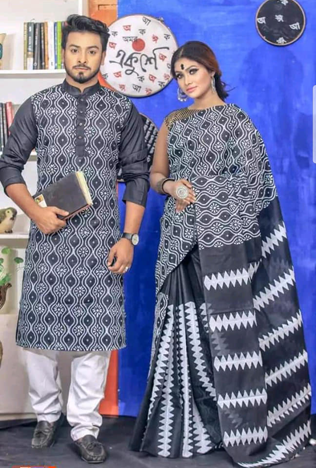 67099005_646119692533624_793256747056758784_n Couple Saree & Panjabi