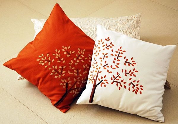 hand painted cushions
