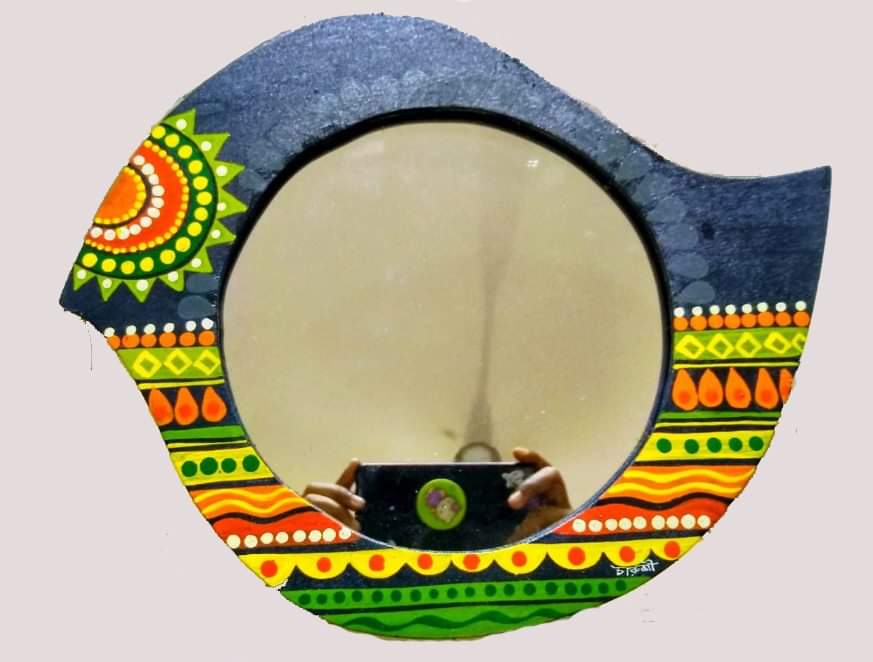 WhatsApp Image 2019-08-22 at 10.56.59 AM Hand Painted Wooden Mirror Frame