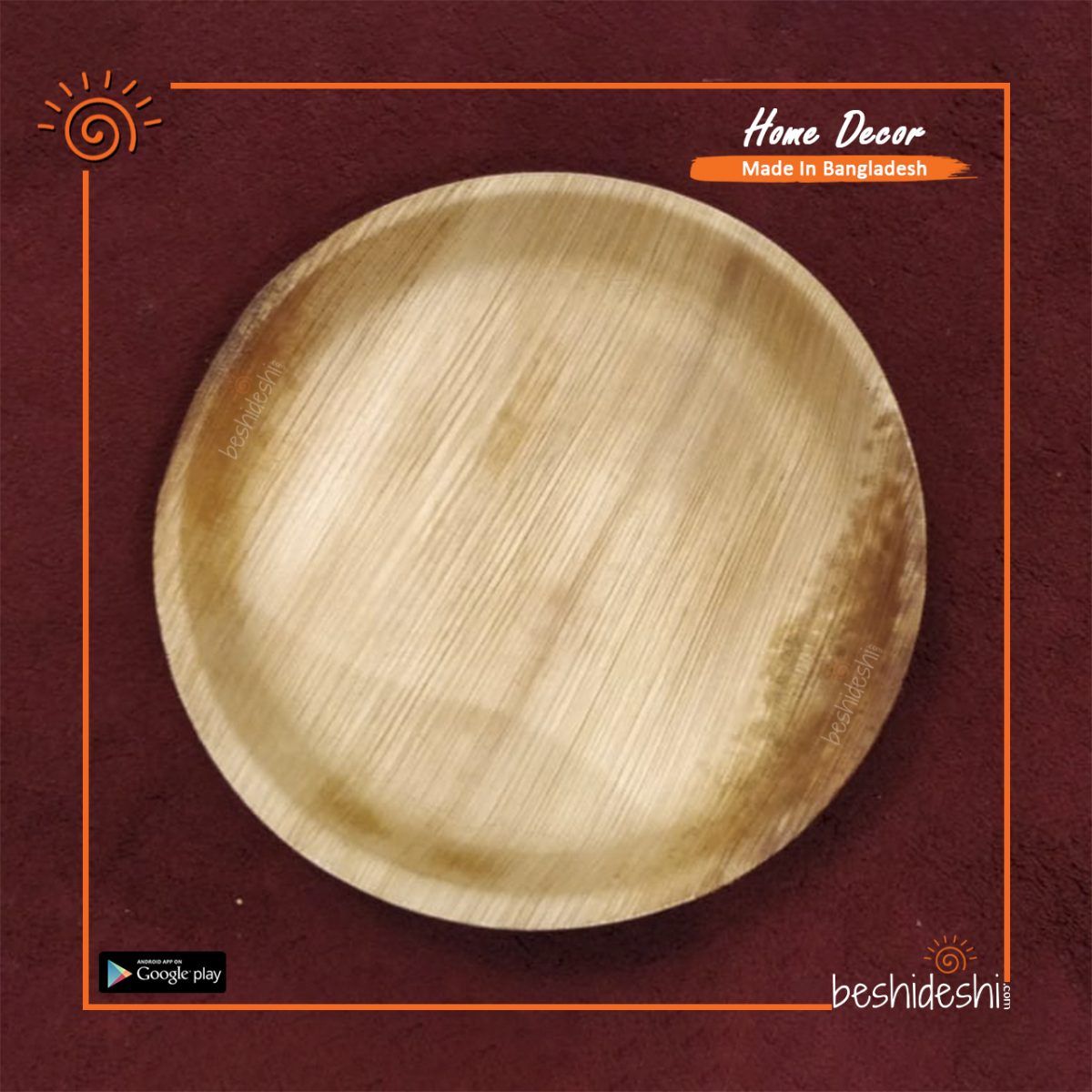 Reusable Areca Round Plate Set (Big Flat)