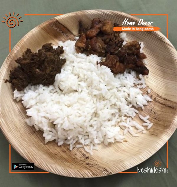 Reusable Areca Round Plate Set (Big Flat)