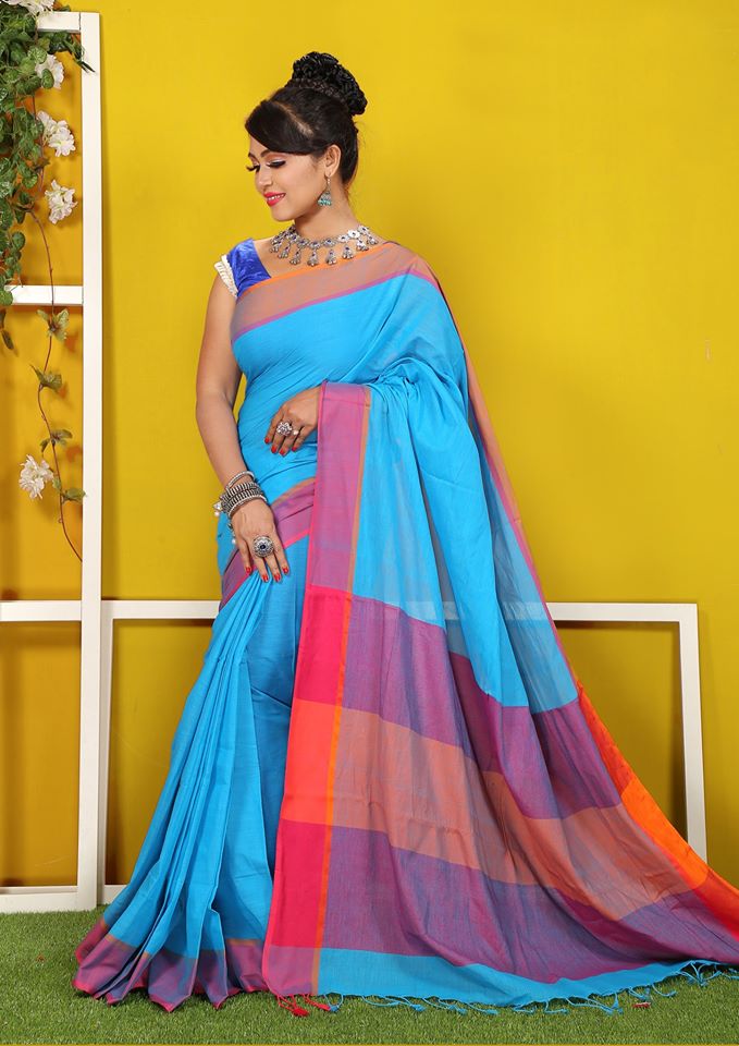 79022100_2232854940347607_5158239466044784640_o Tangail Cotton Saree