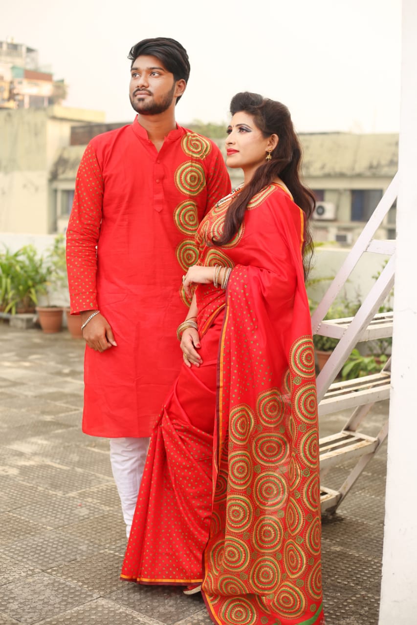 WhatsApp Image 2019-12-21 at 11.32.19 AM Couple Panjabi and Saree