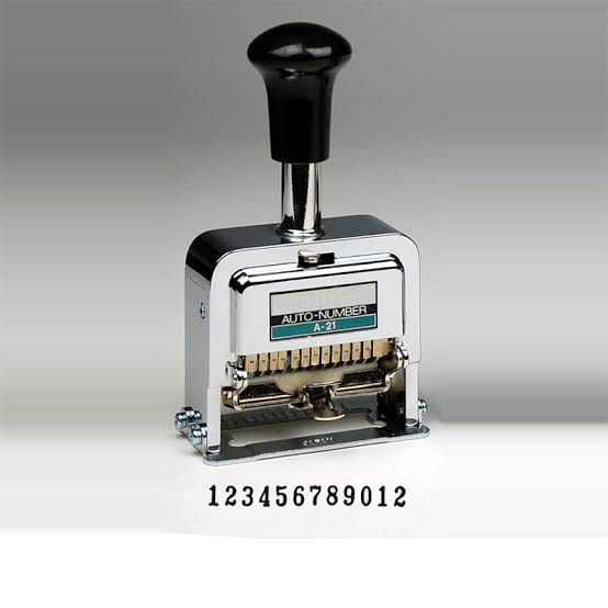 SN 9, eleven digit numbering machine Numbering Machine (11 digit)