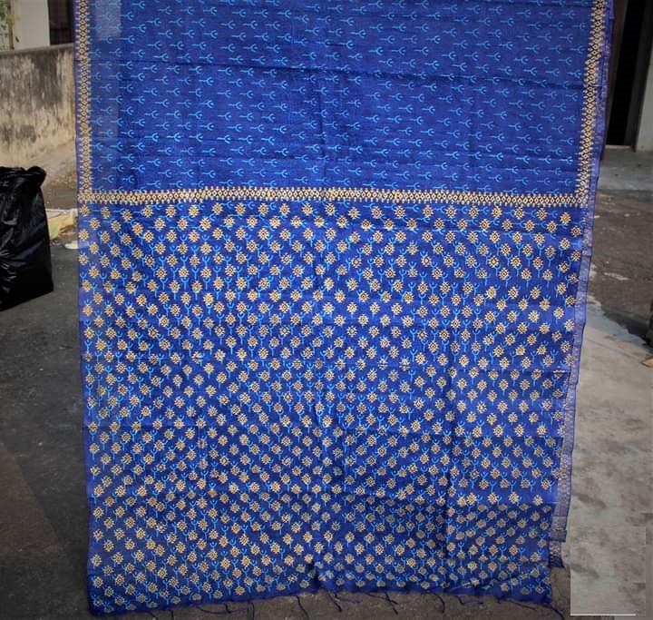 3 Maslin Half-silk Saree