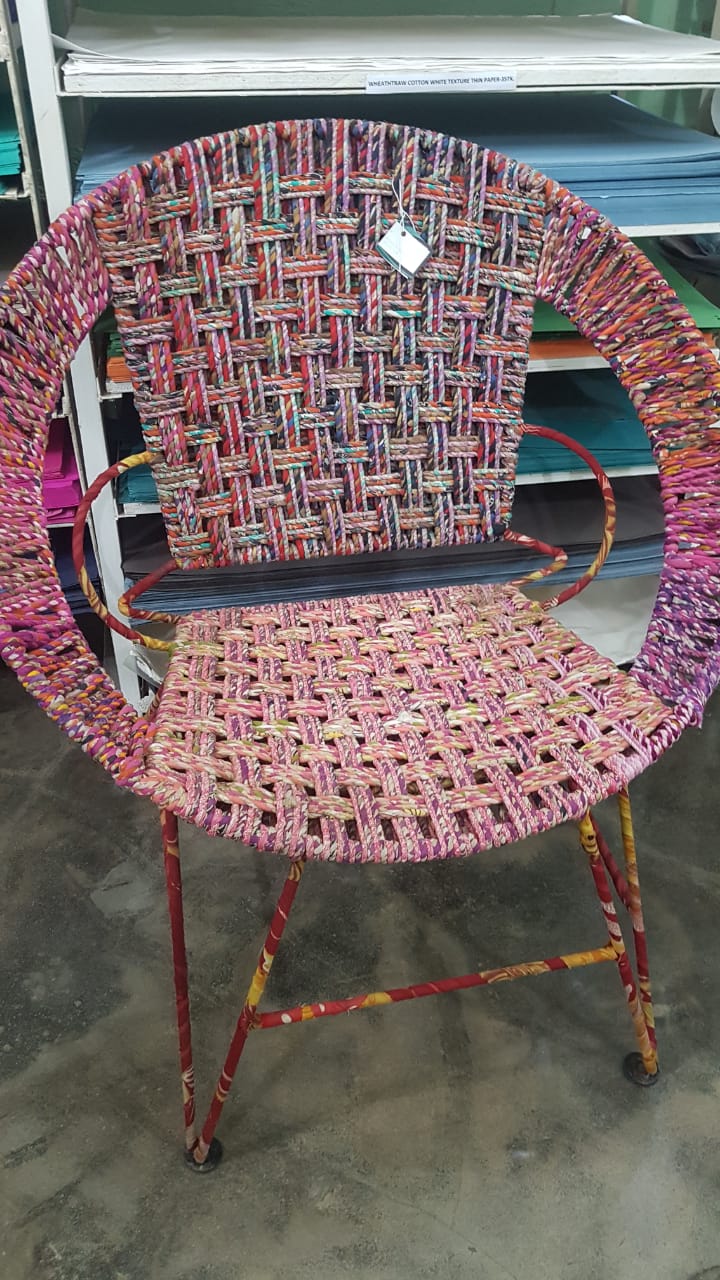 3 (1) Recycled Sari Chair