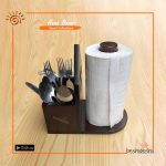 Kitchen Towel & Spoon Holder
