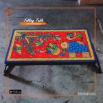 Rickshaw Painted Folding Tea Table Flat Version