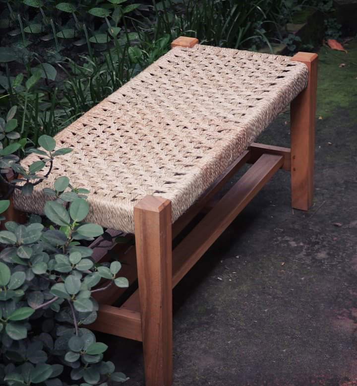 jute stool Jute Long Stool