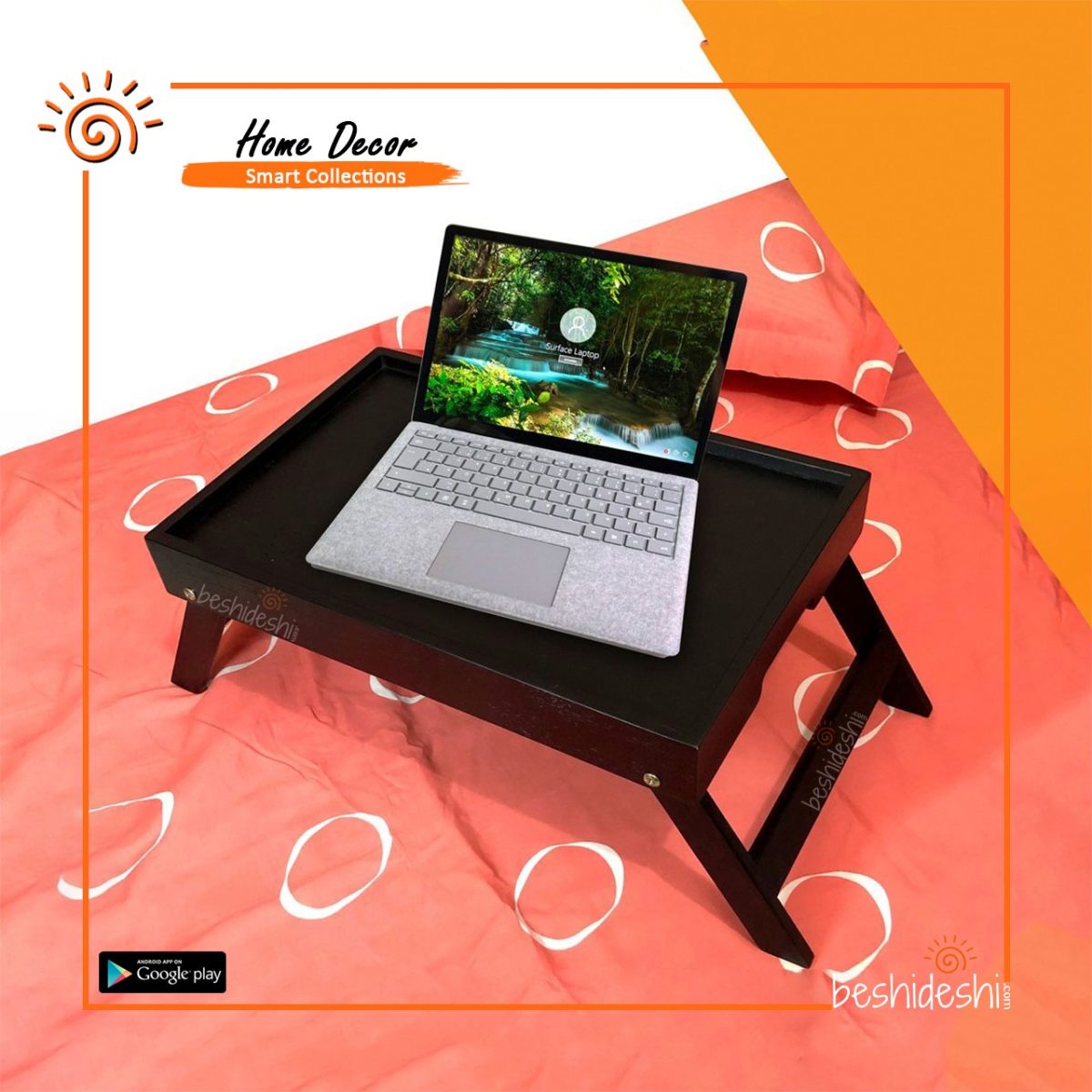 Folding Laptop & Tea Table