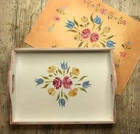 WhatsApp Image 2020-10-01 at 3.01.06 PM Hand Painted Tray Large Size