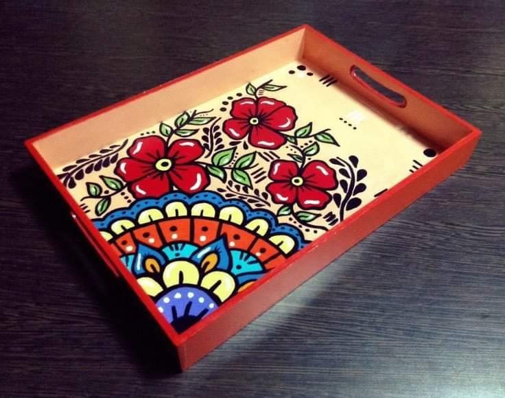 WhatsApp Image 2020-10-01 at 3.01.09 PM (1) Hand Painted Tray Large Size