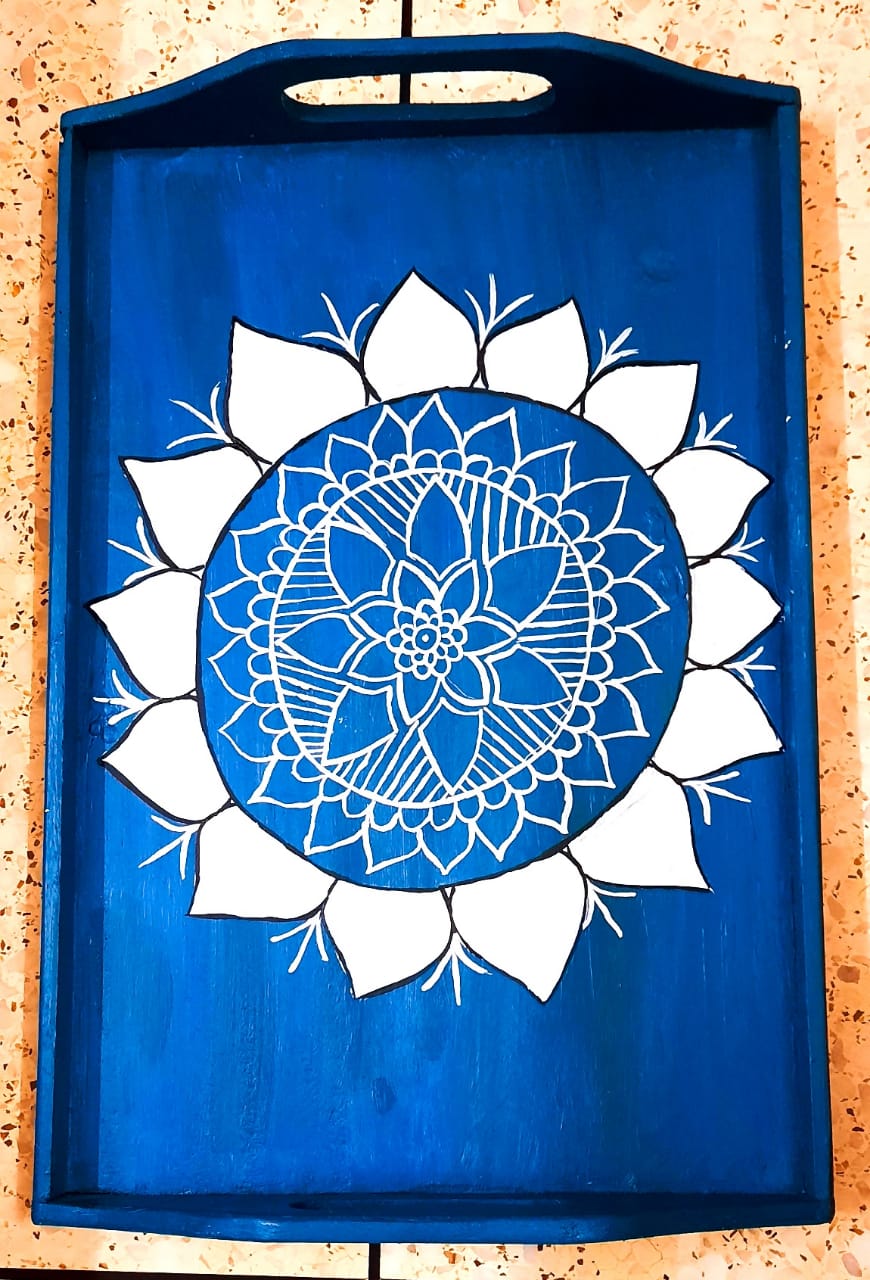 WhatsApp Image 2020-10-01 at 3.06.12 PM (1) Hand Painted Tray (Large Size)