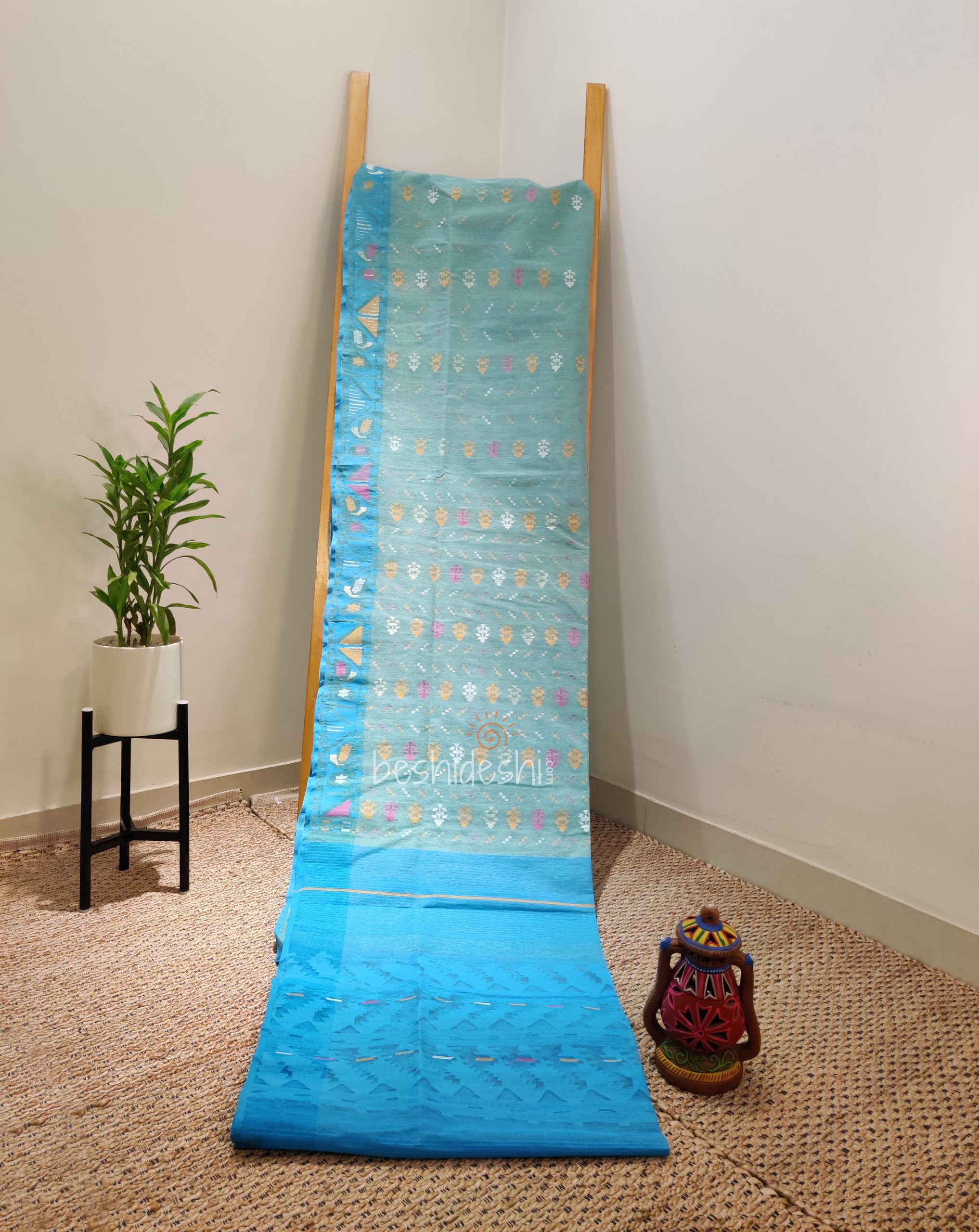 Infinity Blue, Current Price 11,000tk Jamdani Saree