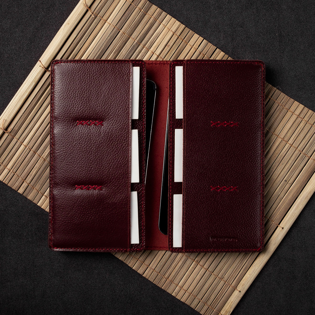 1. Main Image Long Wallet LW2 Wine Red