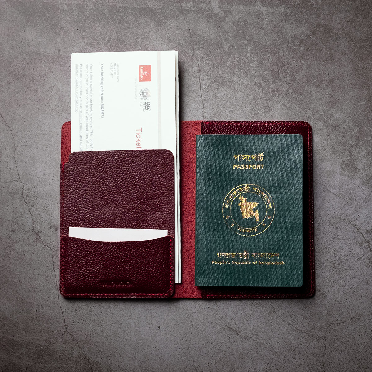 1. Main Image Passport Holder PH1 Wine Red