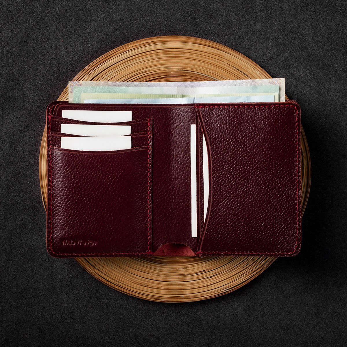 1. Main Image Wallet B1 Wine Red