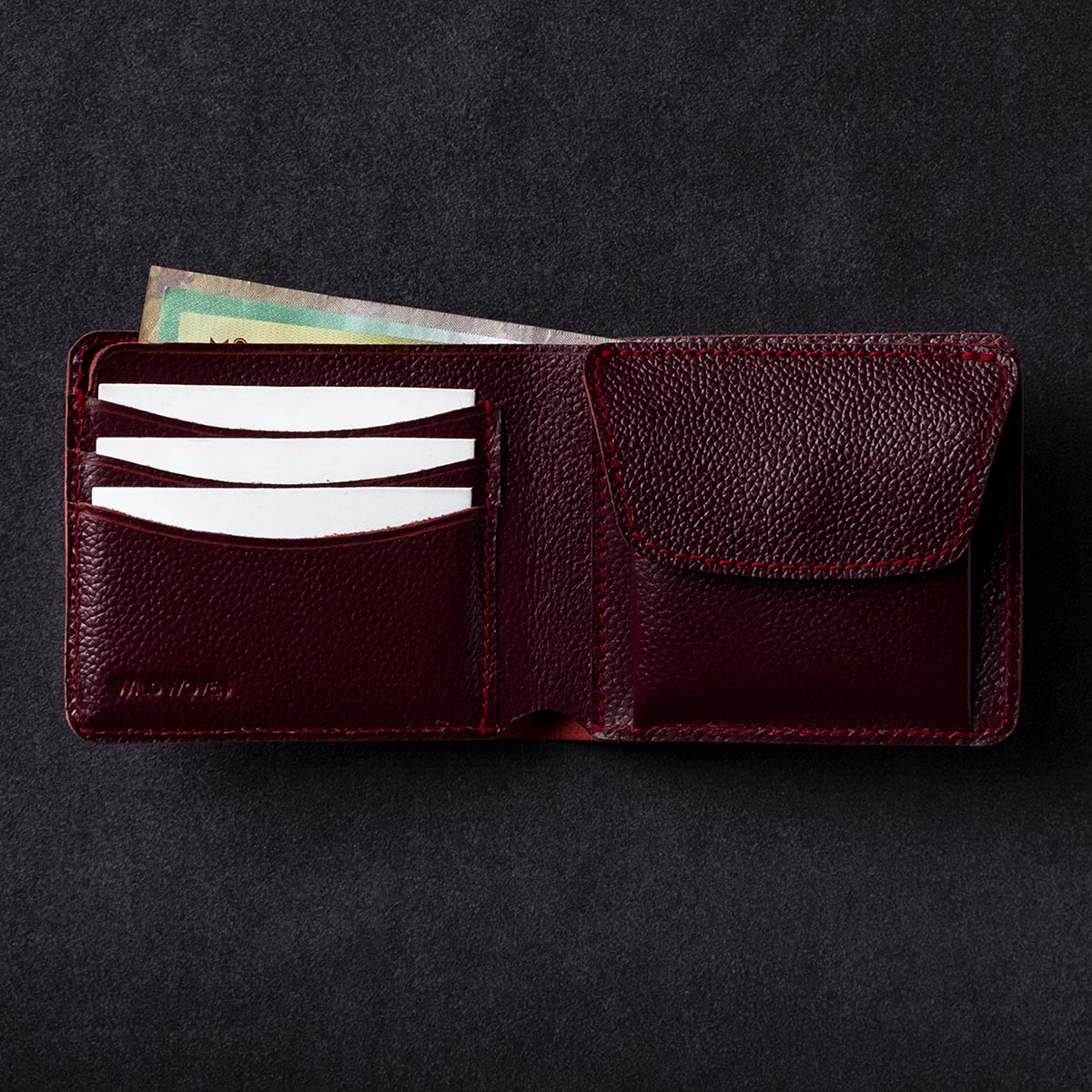1. Main Image Wallet M2 Wine Red
