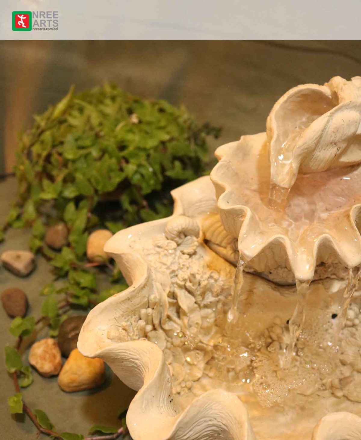 TABLETOP WATER FOUNTAIN | SEA-SHELL WATER FOUNTAIN | #TBF010