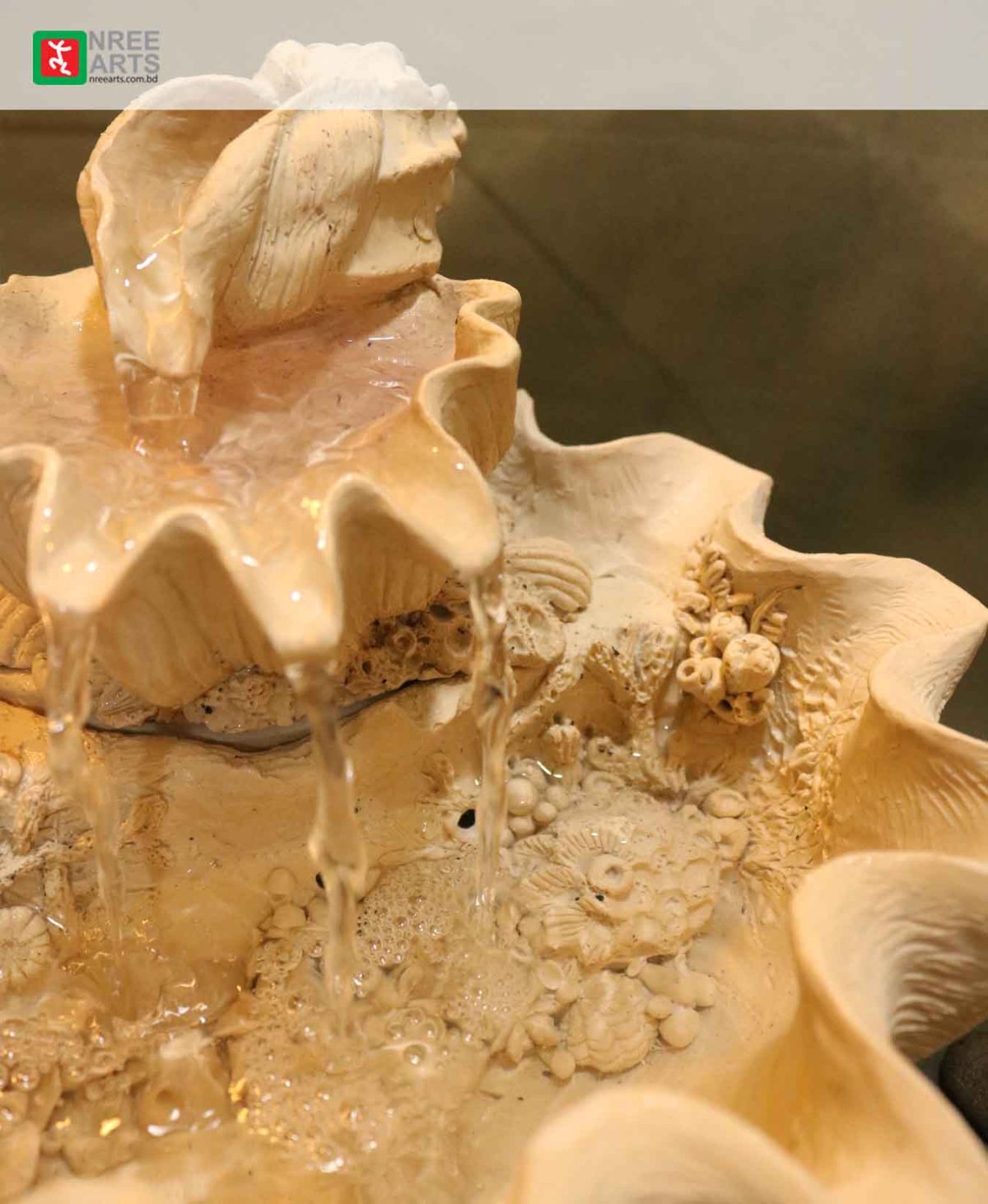 TABLETOP WATER FOUNTAIN | SEA-SHELL WATER FOUNTAIN | #TBF010