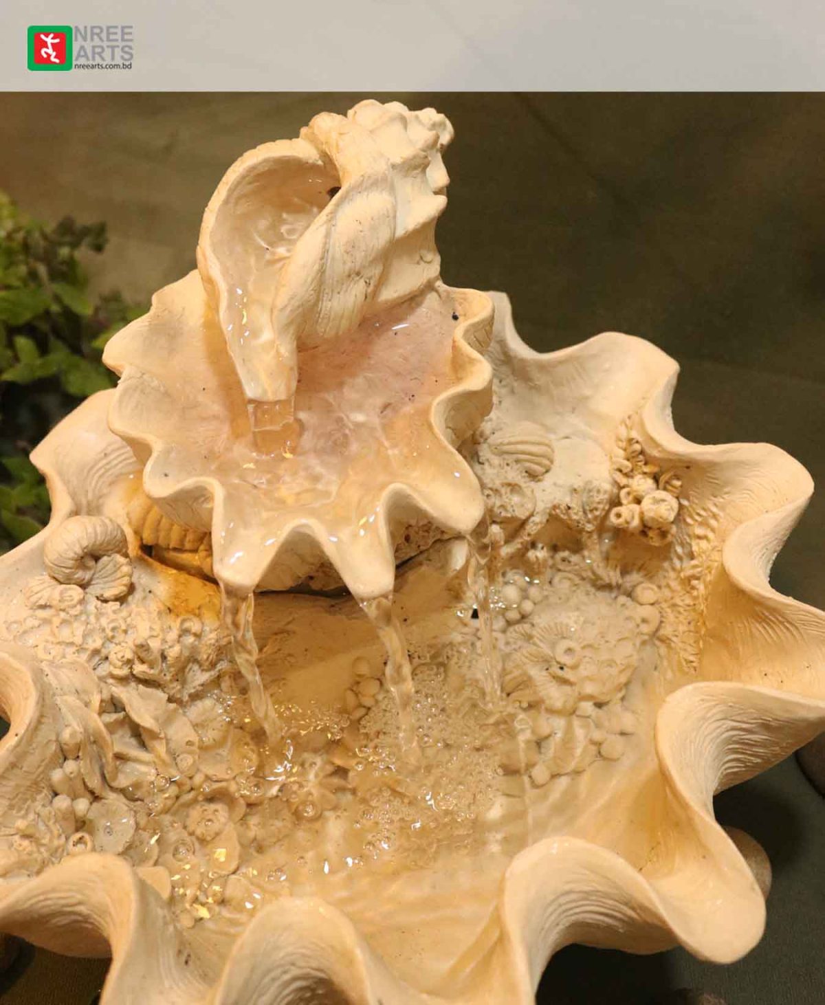 TABLETOP WATER FOUNTAIN | SEA-SHELL WATER FOUNTAIN | #TBF010