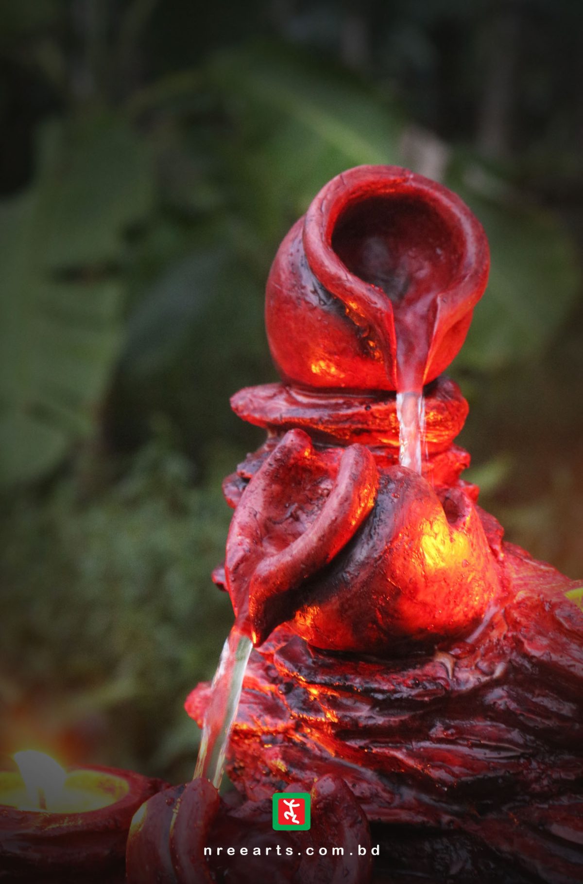 TABLETOP WATER FOUNTAIN | WATER FOUNTAIN WITH CANDLE | #TBF001