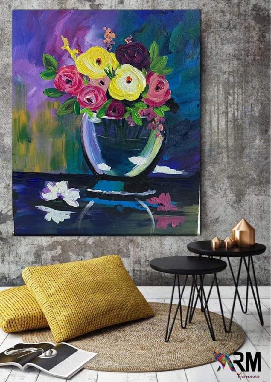 2 Hand Painted Canvas