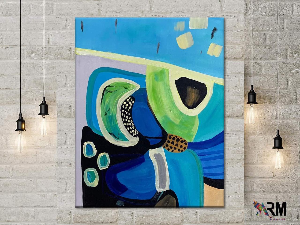 4 Hand Painted Canvas