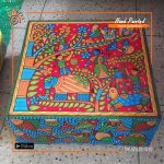 Rickshaw Painted Center Table(Without Wheel Medium)