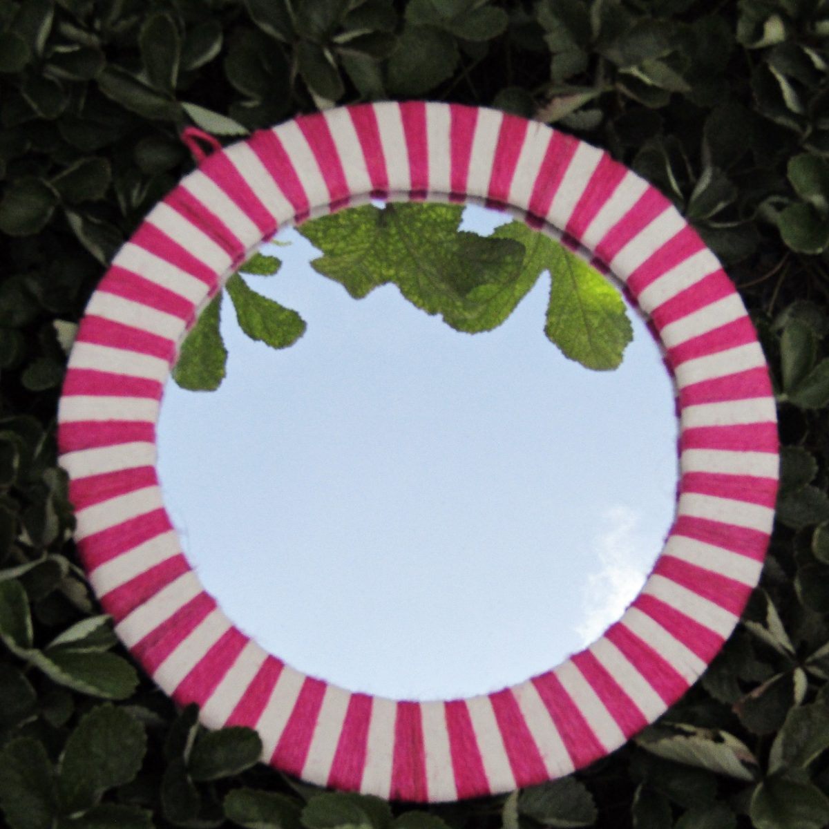 Handmade Dual Tone Jute Mirror