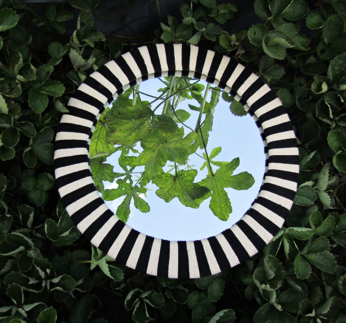 Handmade Dual Tone Jute Mirror