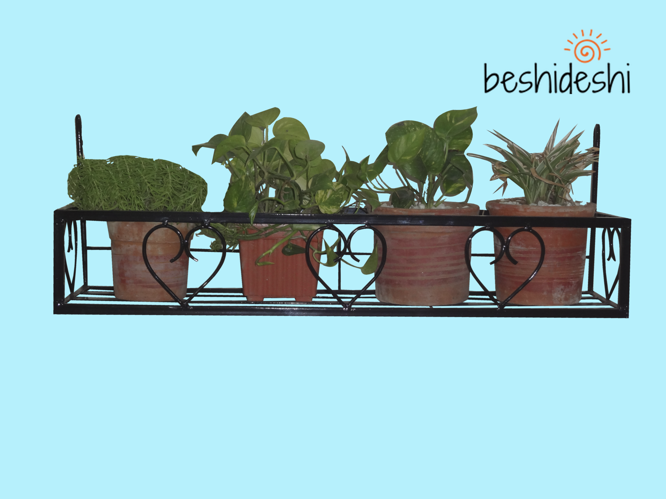 DSC08429 Heart Shape Bar Railing Planter