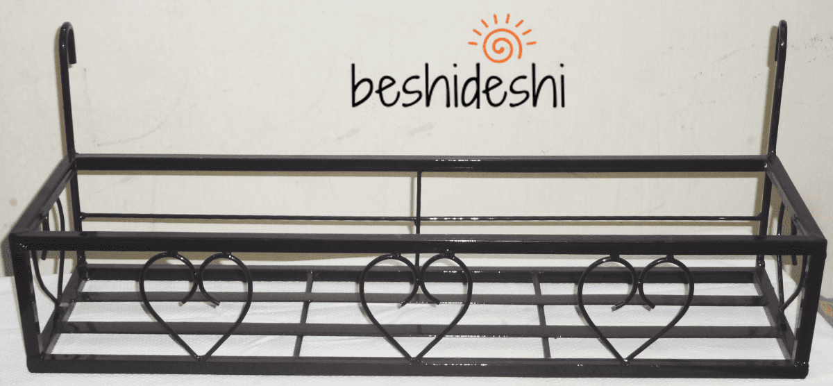 Heart Shape Bar Railing Planter