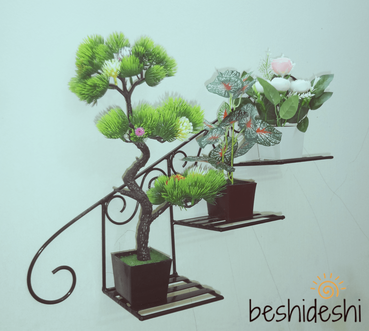 Stair Wall Hanging Planter Shelf