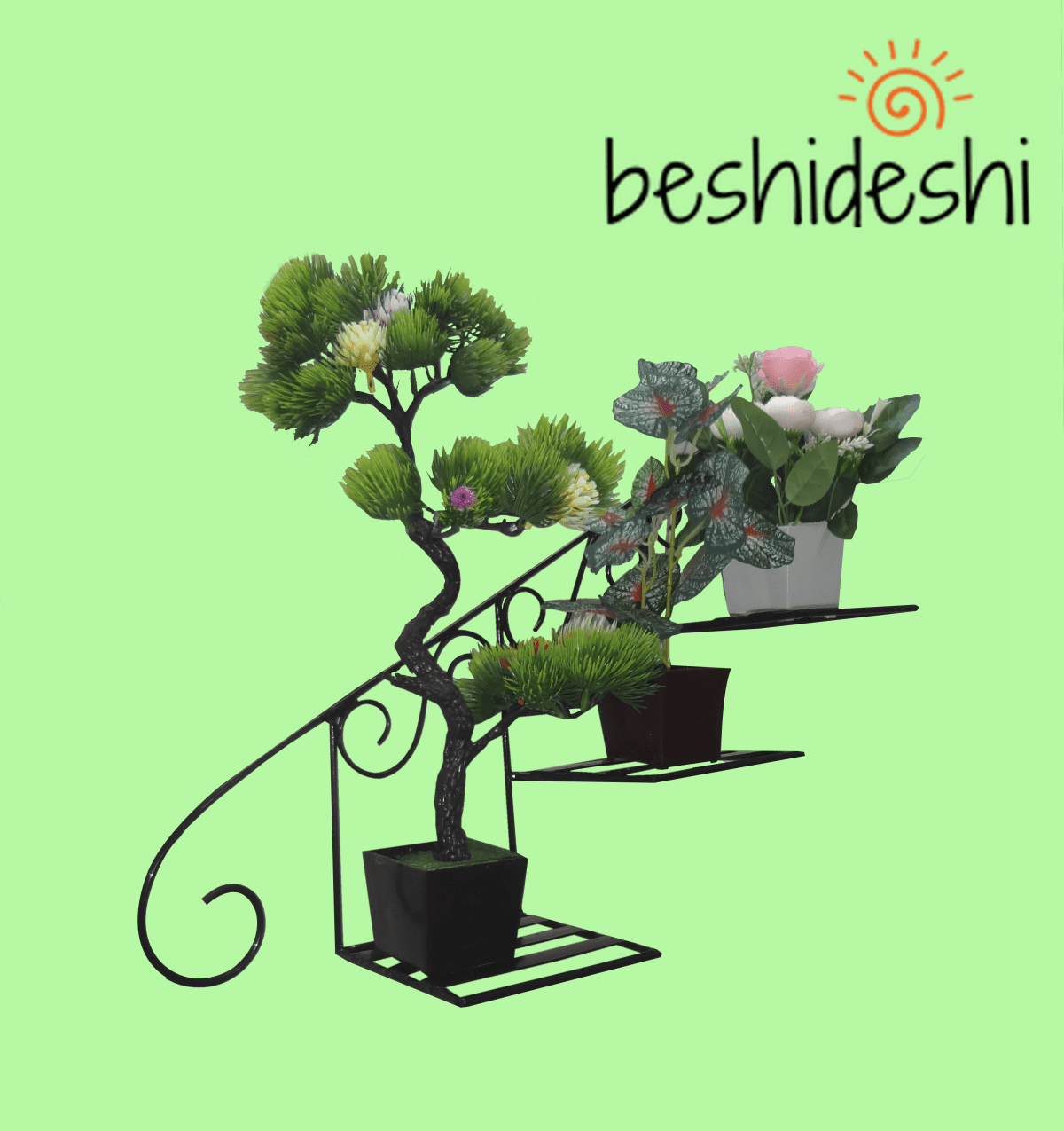 Stair Wall Hanging Planter Shelf