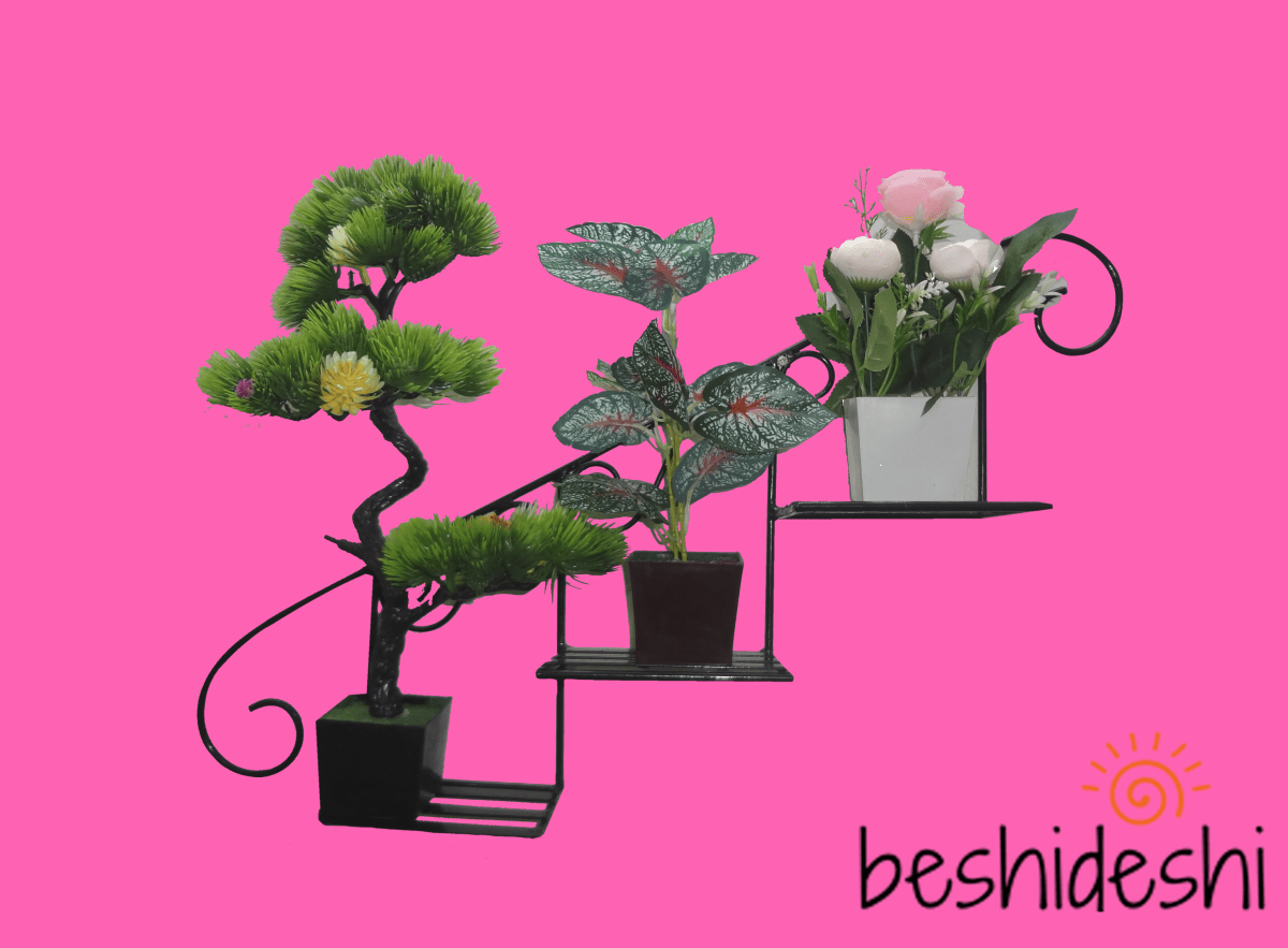 Stair Wall Hanging Planter Shelf