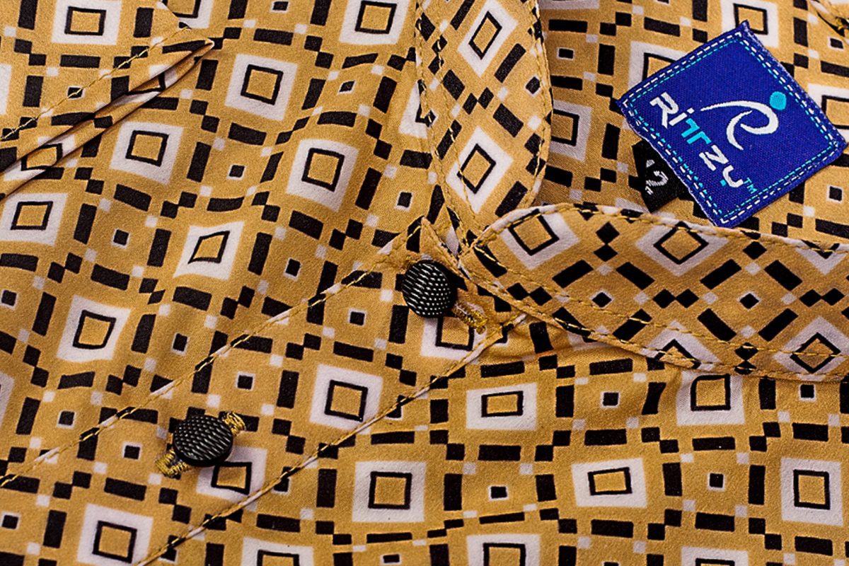 Bisque All Over Printed Panjabi For Men