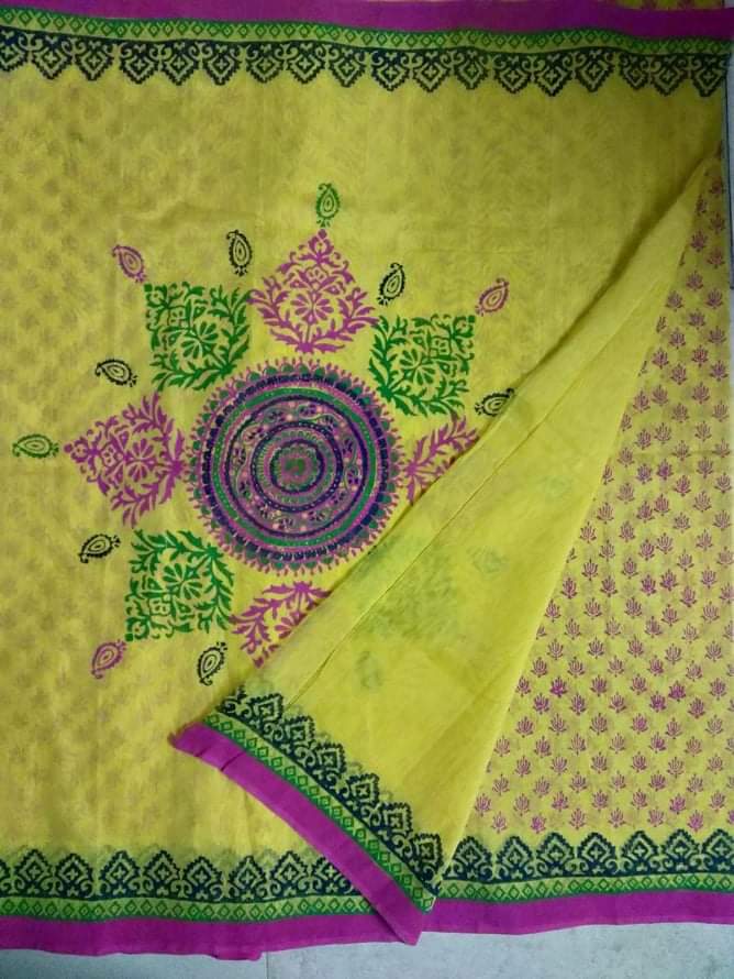 WhatsApp Image 2021-09-06 at 8.31.25 PM Half Silk Block Saree