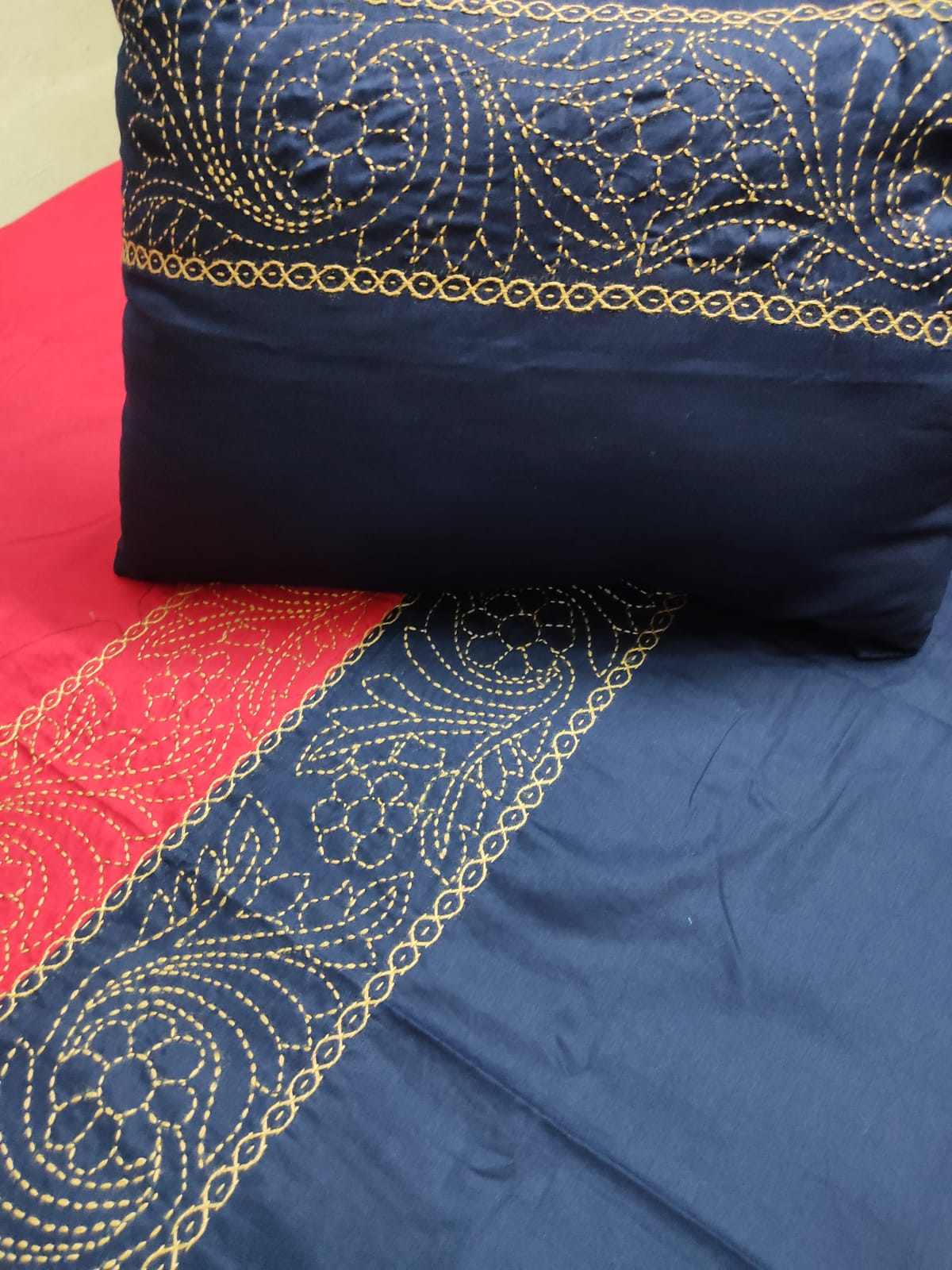 Katha stitch BedSheet Beshi Deshi