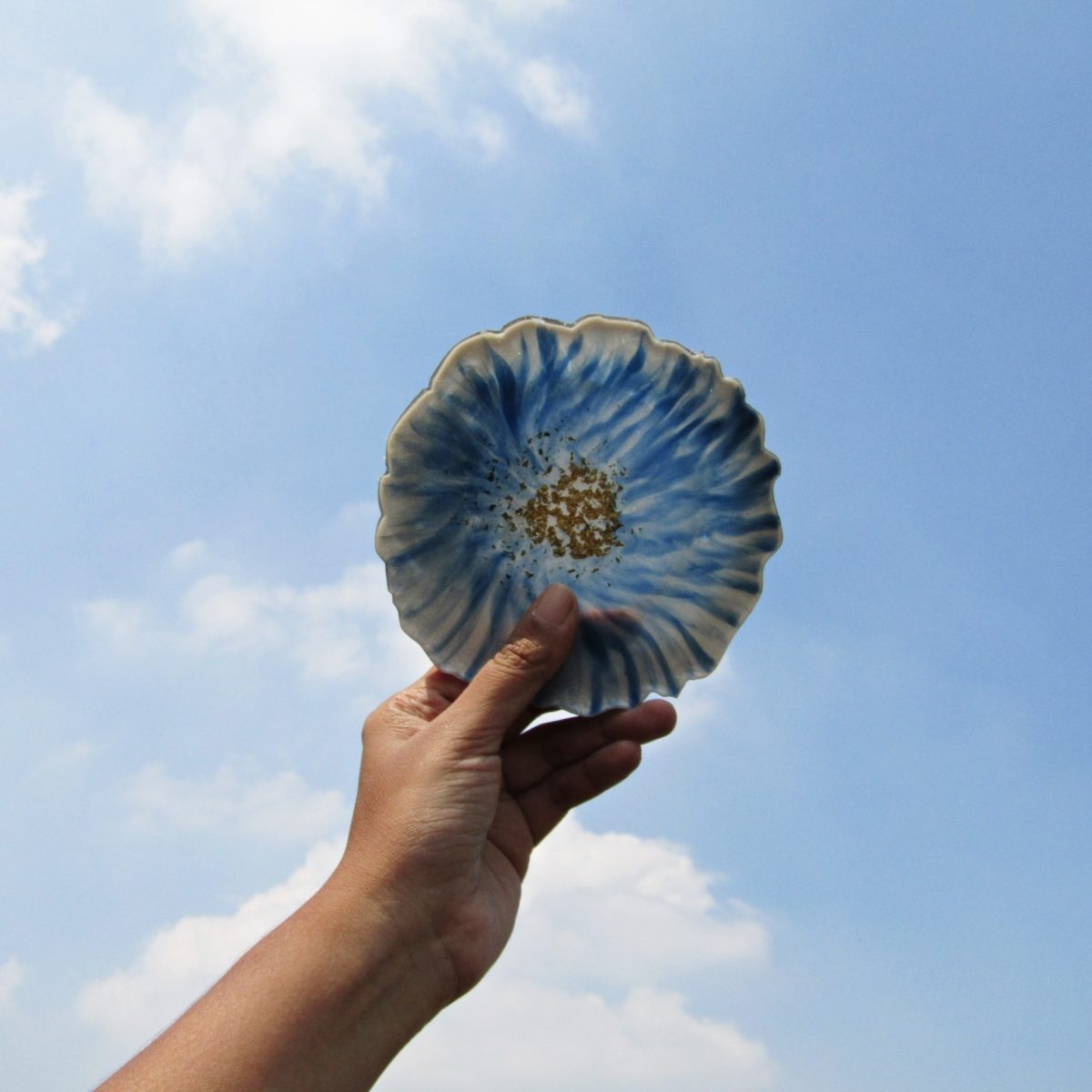 Handmade "Irregular Blue" Resin Coaster (set)