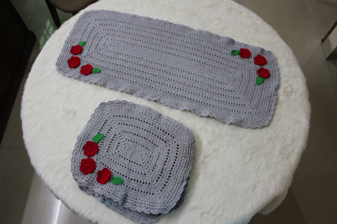 WhatsApp Image 2021-09-22 at 6.18.48 PM Table Runner with Place Mat (Dinning Combo)