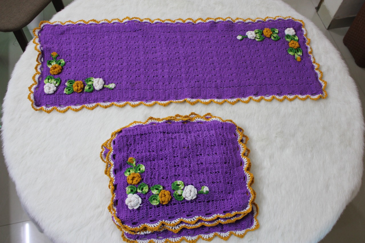 WhatsApp Image 2021-09-22 at 6.18.48 PM(1) Table Runner with Place Mat (Dinning Combo)